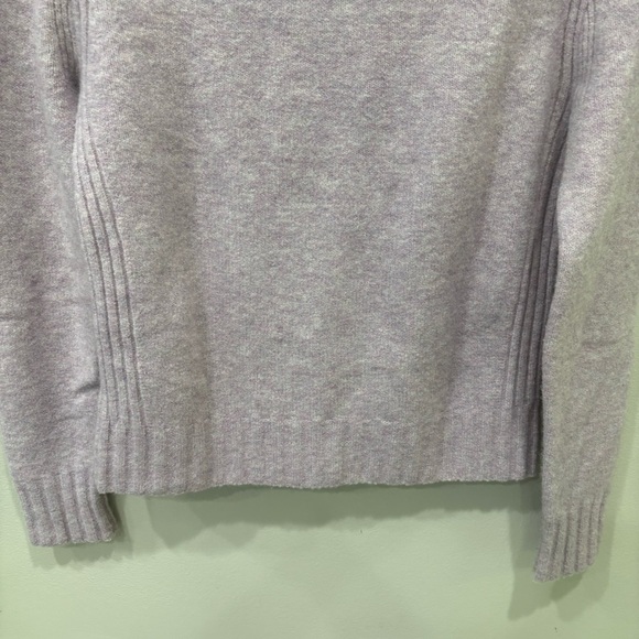 J. Crew Alpaca Wool Pullover Sweater Mock Neck Heathered Lavender Women’s Small - Picture 7 of 12